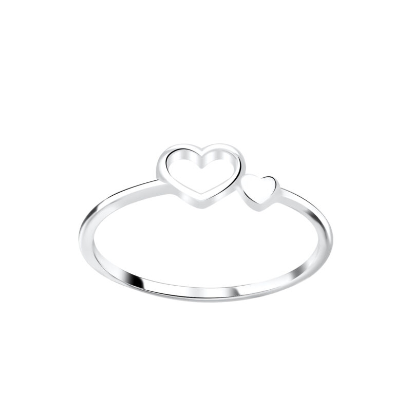 Duplaszives ezüst gyűrű