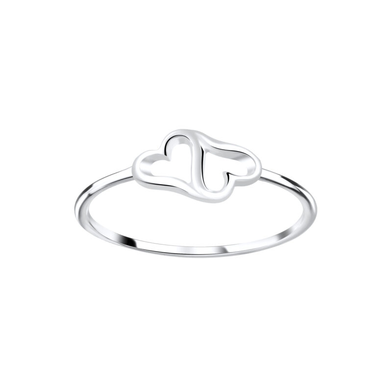 Szivecskés ezüst gyűrű