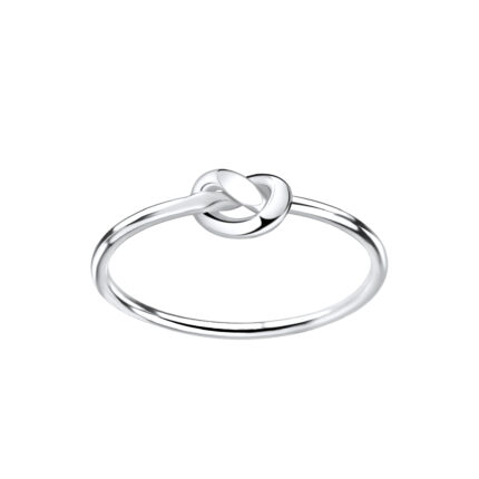 Csomózott mintás ezüst gyűrű