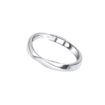 Csavart fazonú modern ezüst gyűrű